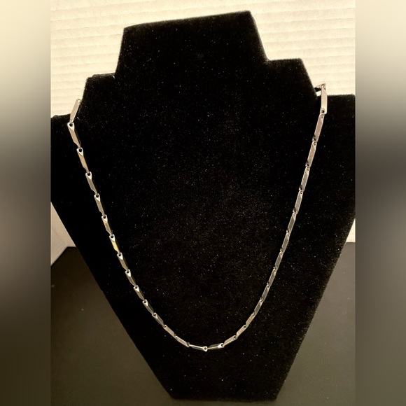 Unisex Bar Link 24 inch Chain - Picture 3 of 10
